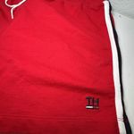 Tommy Hilfiger Sport Logo Terry Red Shorts Med Women’s NWT Zip Pocket Drawstring Photo 4