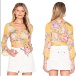 Gypsy Spell & The  Blue Skies Wrap Top in Sunflower Photo 1