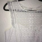 Lilly Pulitzer  Dress Maya Shift Dress White Eyelet Top Seersucker Stripes Sz 16 Photo 4