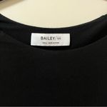 Bailey 44 Georgina Black long sleeve Dress with Faux Leather hem- Small- NWT Photo 3