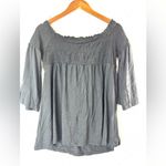 Venus  XLTwist Front Pullover Bell Sleeve Top in Black Photo 1