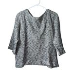 J. Jill Women's Gray Knit Pullover L 3/4 Sleeve Boat Neck Size L Photo 0