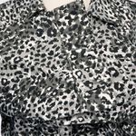 Rebecca Malone  Animal Print Button Down XL 100% Cotton Photo 6