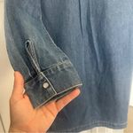 Veronica Beard  Wasta Denim Dress in Cornflower Blue Long Sleeve Photo 7