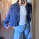 Cropped button up Blue Photo 2
