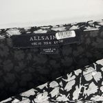 ALLSAINTS Ivey Scatter Dress Black and White Floral Size 6 Photo 7