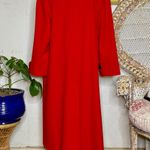 1960s/1970s Vintage Red Wool Coat Size L Photo 2