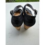 Toms  Women's Black Denim Sienna Cork Wedges Open Toe Criss Cross Sandals 8.5 Photo 1