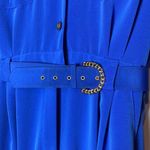 80s VINTAGE BLUE CHAUS JUMPSUIT ROMPER ONE PIECE BUSINESS CASUAL BABE Size L Photo 2