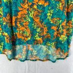 LuLaRoe Womens Tops Size L Floral Print High Low Batwing Photo 4
