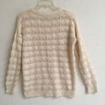 Atmosphere Y2K retro cream crocheted knit sweater 10 Photo 3