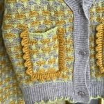 Mango  Women's Lavender and Mustard Cardigan XS Photo 1