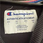 Champion fleece, crewneck– Black w/ Gold Logo (Size L) Photo 2