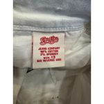 Gogo Jeans  Embroidered Floral White Denim Cutoff Shorts – Size 13 Photo 2