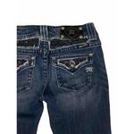 Miss Me * Boot Cut Denim Jeans Women 29 Rhinestone Bling Flap Pocket Fleur de Lis Photo 4