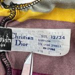 Dior Vintage 80s Christian  Beachwear Bikini Striped Scoop Neck Photo 6