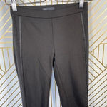 Vince Gray Leather Piped Legging Joggers Photo 4