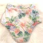 American Apparel American Appael Swim Floral White green High Waist Bikini Swimwear Size Medium Photo 1