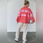 Free People Movement NWT Away We Go Half Zip in Hibiscus $128 MSRP Photo 4