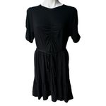 Boden USA NWT, Boden Black Ruched Bust Jersey Mini Dress, Sz 12P Photo 3