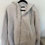 BP  Light Gray Zip-Up Hoodie Photo 0