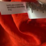 Lauren RL Red Linen Roll S/S Sleeve Button Up Tie Front Shirt Size S Photo 6