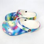 Crocs Classic Solarized Tie Dye Clog Solar Rainbow Pastel Print Women’s Size 11 Photo 1