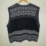 Vintage JK America Fair Isle Sweater Vest-Size 14/16-Nordic-Button Up-Boxy- Photo 3