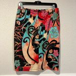 Rampage  90s Y2K Black and Multicolor Floral sequined Skirt size large Photo 4