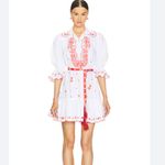 Alemais HEARTS EMBROIDERED MINI DRESS Red Size 2 Photo 3