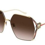 Gucci NEW  Women's GG1322S 64mm Square Sunglasses, New w/o Tag $710 Photo 0
