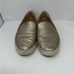 Birdies  Gold Metallic Leather Slip On Sneaker Size 8 Photo 3