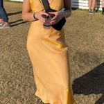 Peppermayo Orange Bias Cut Maxi Dress Photo 0