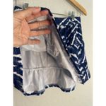 Tehama Athletic Tiered Mini Skirt Ikat Preppy Athletic Athleisure Golf Sporty Blue Photo 3