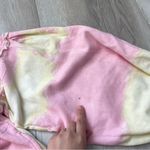 Free People Sweatshirt tie dye feels right womens Pink Yellow (small) hippie Photo 8
