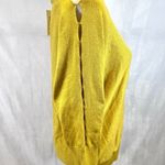 89th and Madison  mustard yellow long cut out sleeve sweater size medium NWT Photo 1