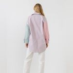 English Factory  Pastel Oversized Shirt Jacket size Medium Photo 1