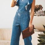 VICI Denim Ruffle Jumpsuit  Photo 0