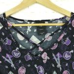 Harry Potter  Dress Womens M Black Weasleys Wizard Wheezes Bell Sleeve Witch Rock Photo 4