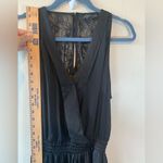 ZARA  black wrap bodice jumpsuit size S‎ Photo 10