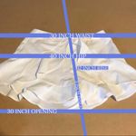 AQUA  WHITE RUFFLE ACCENT HIGH WAIST SHORTS NWT (M) Photo 10