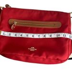 Coach Red Orange Brown Nylon Crossbody Photo 10