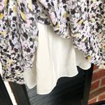 Theory  100% Silk Crepe Mini Dress Fit and Flare‎ multi color Floral Size M Photo 7