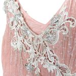 Vintage Crushed Velvet Baby Pink Maxi Dress Size 12 Photo 1
