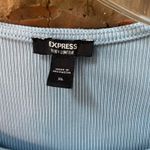 EXPRESS  Body Contour Sleeveless Ribbed Bodysuit Size XL Blue Smoothing Photo 1