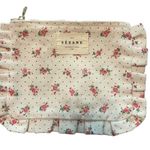 Sézane  Floral Cosmetic Pouch with Pink Accents Photo 0