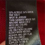 Worthington Women's Red Handkerchief Hem Cardigan Sweater Size S Photo 5