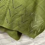 Wonderly Women’s Pointelle Knit Topper Poncho Mock Neck Olive Green One Size NWT Photo 7