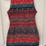 Tigerlily  Anthropologie‎ Boho Print Tank Dress size 6 NWT Photo 0