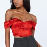 Princess Polly Red Off The Shoulder Top Photo 0